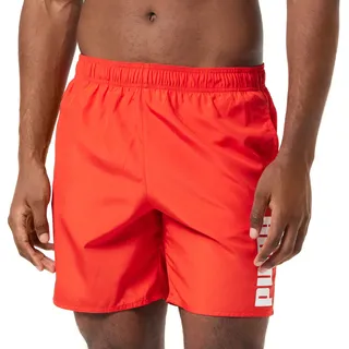 Puma Herren SWIM MEN MID Shorts Swim Trunks, Rot, XS