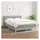 vidaXL Boxspringbett mit Matratze Hellgrau 140x200 cm Stoff