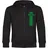 multifanshop Kapuzen Sweatshirt Jacke - Bremen - Streifen - Druck grün - Sweat