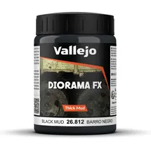 Vallejo Verwitterungseffekte-Farbe 200 ml Schwarz 726812