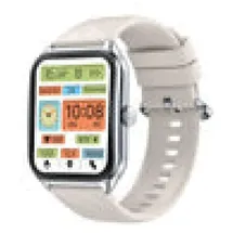Zeblaze GTS 4 BT 49 mm Aluminiumgehäuse Silber Sportarmband Silber M