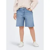 ONLY CARMAKOMA Carsonny Hw Wide DNM Shorts Light Blue Denim 46