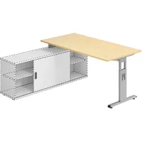 Hammerbacher Hammerbacher-Anbauschreibtisch T-Fuß 160x80cm
