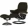 Stressless Relaxsessel Reno Leder 92 x 110 x 80 cm Braun mit Hocker