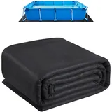 Vevor Rechteckige Poolunterlage schwarz 3,6 x 7,3 m
