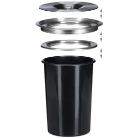 Relaxdays Einbaumülleimer 29,5 l Schwarz