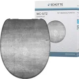 Schütte WC-Sitz Industrial Grey Duroplast mit Absenkautomatik