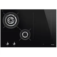 Smeg Kochfeld Gas/Induktion CLASSICA - Pm3743d Schwarz