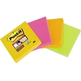 Post-it Haftnotiz Super Sticky 6910YPOG 48x48mm sort. 4 St./Pack.