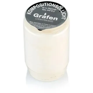 GRAFEN-Kompoöllicht Nr. 333, Weiß, 30% Ölgehalt, Brenndauer 3 Tage, 95/58 mm, 20 St.