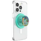 POPSOCKETS PopGrip Round für MagSafe - Inklusive Adapterring für MagSafe - Ausziehbarer Sockel und Griff mit einem Austauschbarem Top für Smartphones und Hüllen - Pokémon - Bulbasaur Mint