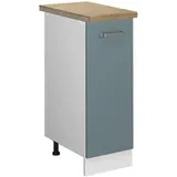 Vicco Apothekerschrank R-Line, 30 cm, , AP Eiche, Blau-Grau/Weiß