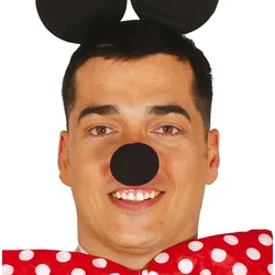 Nase aus Schaumstoff schwarz
