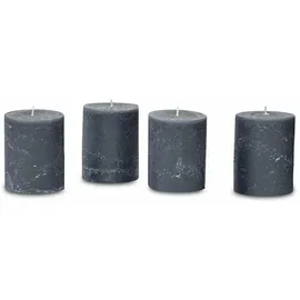 Loberon Mirabeau Stumpenkerze 4 St. anthrazit