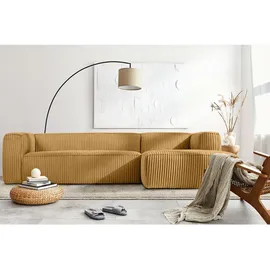Konsimo Ecksofa Ferox ¦ gelb ¦ Maße (cm): B: 305 H: 73