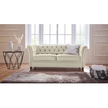 Home Affaire Chesterfield-Sofa Reims Polyester 180 x 76 x 88 cm Beige