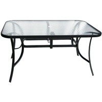 Rojaplast Garden Table XT1012T Metall (ZWT -150) - Transparentes Glas