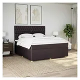 vidaXL Boxspringbett 180 x 200 cm Dunkelbraun