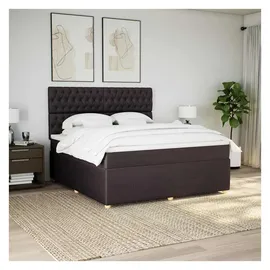 vidaXL Boxspringbett 180 x 200 cm Dunkelbraun