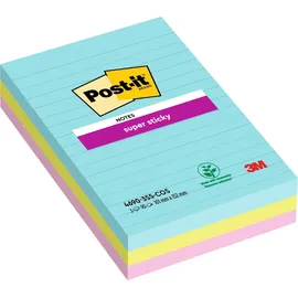 Post-it Super Sticky Notes Cosmic Collection Jumbo-Haftnotizen extrastark farbsortiert, 3 Blöcke