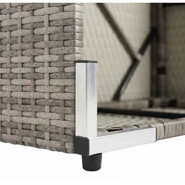 MuCoLa Polyrattan Lounge-Set 5-tlg. grau
