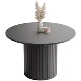 idohome Esstisch 160 x 77 x 120 cm schwarz