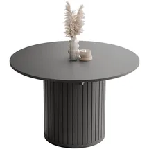 idohome Esstisch 160 x 77 x 120 cm schwarz