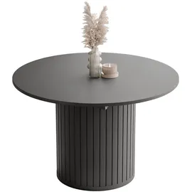 idohome Esstisch 160 x 77 x 120 cm schwarz