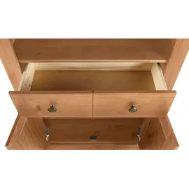 OTTO home Liotta Bücherregal 3 verstellbare Einlegeböden 1 Schubkasten Kiefernholz  beige