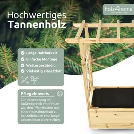 holz4home Pflanzkasten 128 x 103 x 44 cm Natur