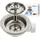 tecuro Siphon Siebkorbventil Ø 114 mm (3 1/2 Zoll) x Abgang seitlich 1 Zoll (Ø 25 mm)