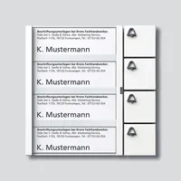 Siedle Siedle, Klingelmodul 1+n 4RT ws 99x99x27mm TM612-4W