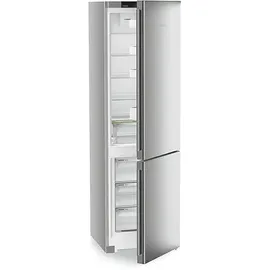 Liebherr KGNsf 57Va03 Kühlgefrierkombination (A, 371 l, 2015 mm hoch, Tür: SteelFinish & Gehäuse: Silver)