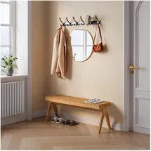 [en.casa] Lasdarvoo 120 x 35 x 45 cm Sitzbank / beige