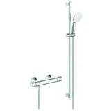 GROHE Thermostat-Brauseset Grohtherm 800  1/2"", mit Brausegarnitur 90cm, chrom