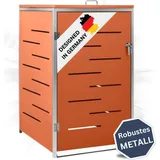 deluke Mülltonnenbox JAGU 115 x 69 x 77,5 cm orange