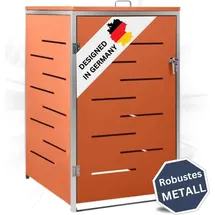 deluke Mülltonnenbox JAGU 115 x 69 x 77,5 cm orange