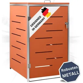deluke Mülltonnenbox JAGU 115 x 69 x 77,5 cm orange