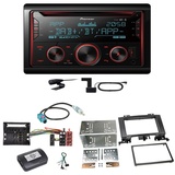 Pioneer FH-S820DAB DAB+ Bluetooth Einbauset für Mercedes Sprinter W906 Crafter