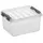 SUNWARE Q-line Aufbewahrungsbox 20 x 15 x 10,5 cm 2-tlg. transparent