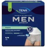 TENA Men Active Fit Pants Normal Inkontinenzpants, grau Größe L/XL