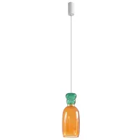 LUCANDE Fay LED Pendelleuchte Orange/Green