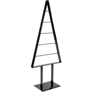 Manschin-Laserdesign Exklusiver Tannenbaum aus Metall Weihnachtsbaum sehr Edel Schwarzbraun Hochglanz 98cm