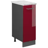 Vicco Apothekerschrank Rot Hochglanz 30 x 81,6 x 60 cm Rot