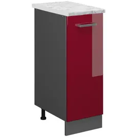 Vicco Apothekerschrank Rot Hochglanz 30 x 81,6 x 60 cm Rot