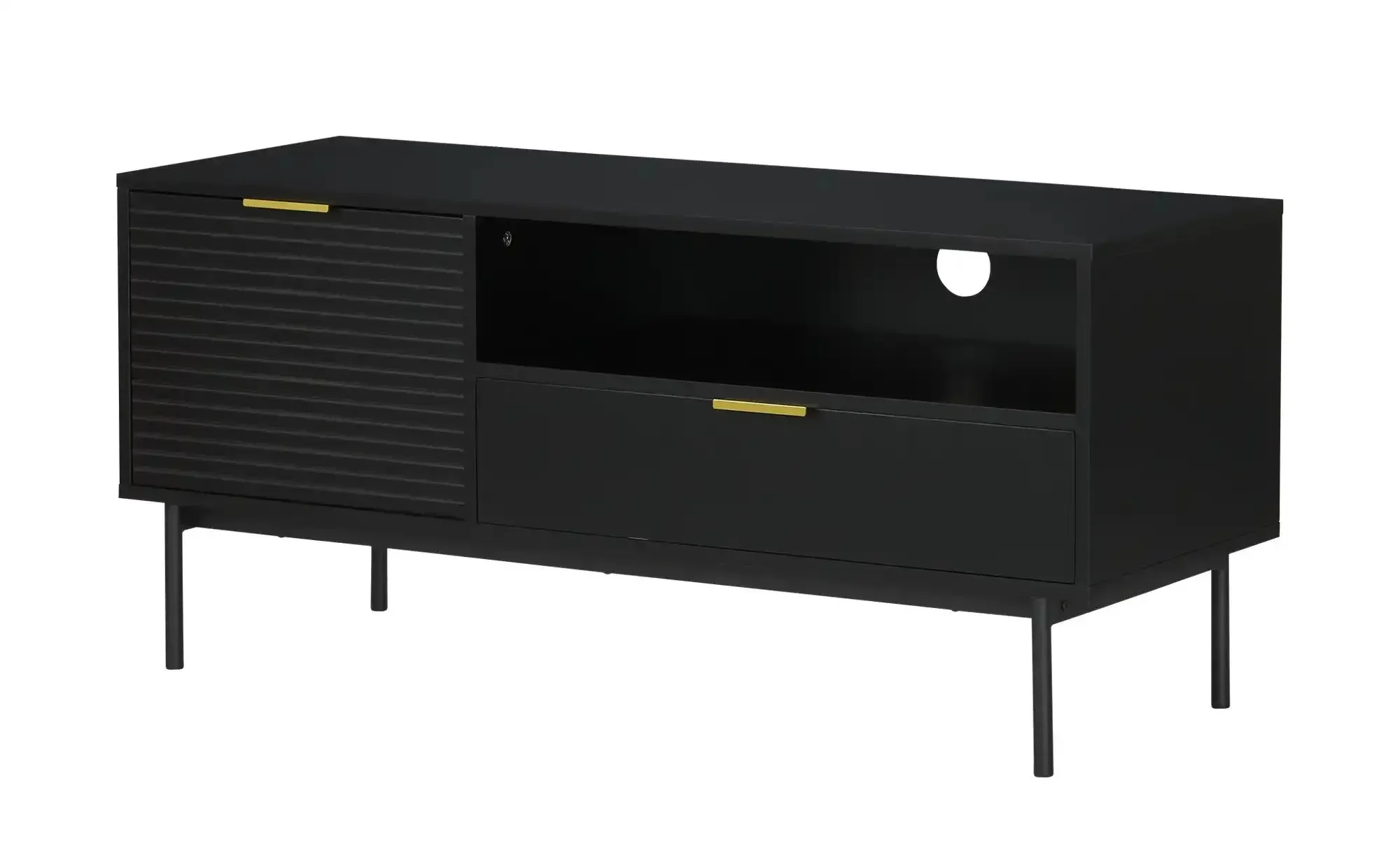 TV-Lowboard   ¦ schwarz ¦ Maße (cm): B: 110 H: 50 T: 41.5
