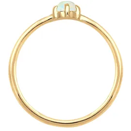Elli Ring Damen, Basic Bandring Synthetischer Opal Geo