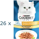 (€ 11,94/kg) Gourmet Perle Erlesene Streifen in Sauce mit Truthahn 26x 85 g