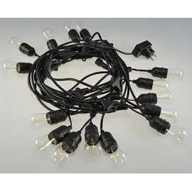 ChiliTec Biergarten-Lichterkette "CT-BGL 15" 1,5 + 12,5m, 15x Filamentlampe 0,8W