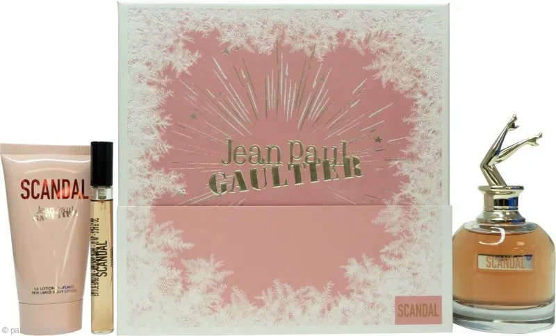 Jean Paul Gaultier Scandal Geschenkset 80ml EDP + 75ml Körperlotion + 10ml EDP